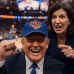 Trump Attends Knicks Game