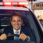 Hialeah Mayor Driving Car With Police Lights